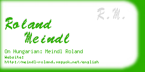 roland meindl business card